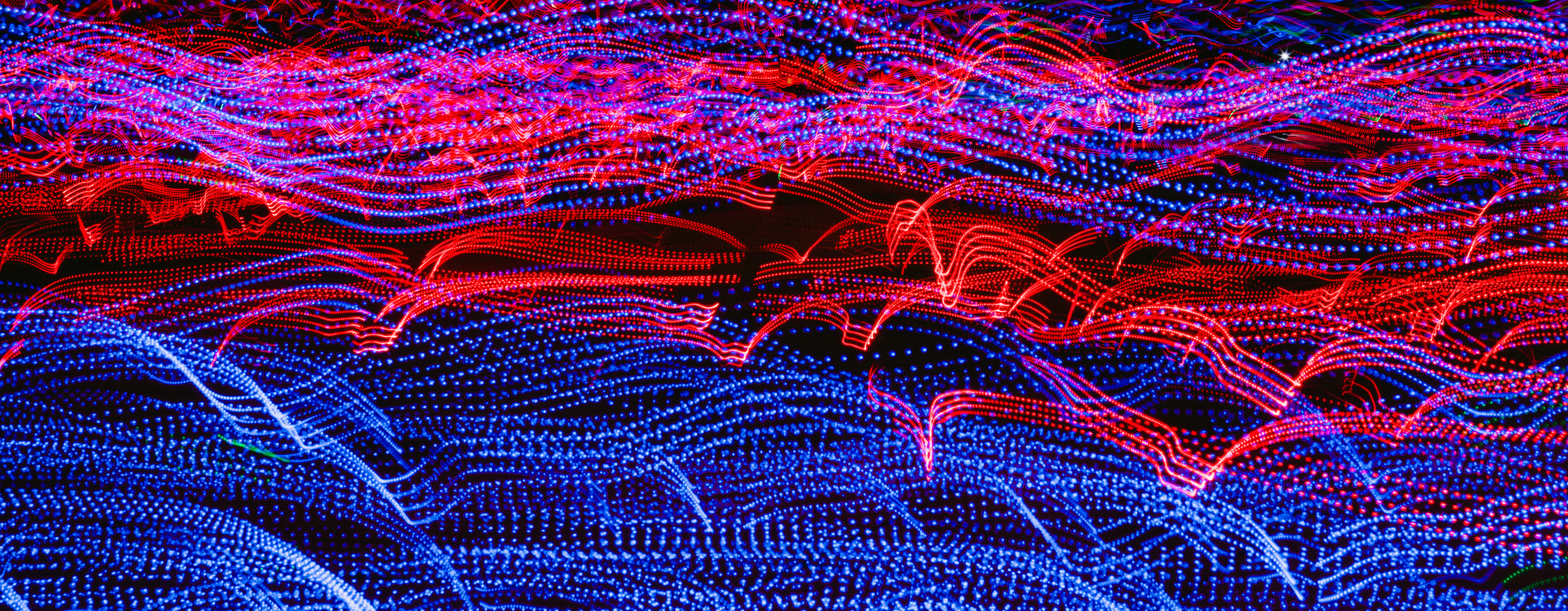 Red and Blue Digital Wallpaper